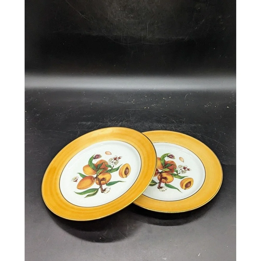 Email de Limoges Veritable Porcelain FRUIT Peach 7.25